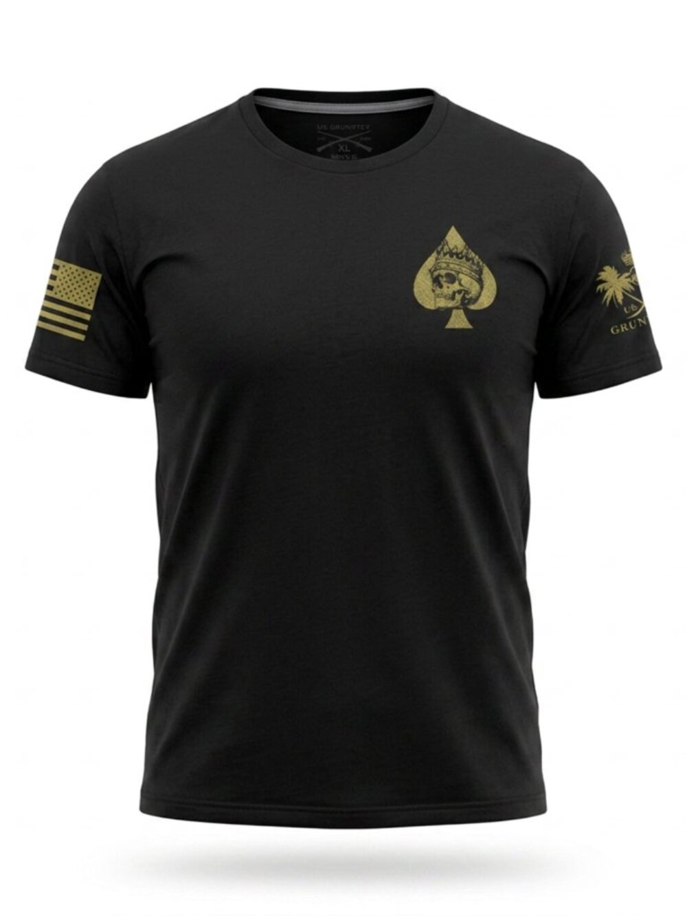 Men’s Black Grunt Style Short Sleeve Tee Shirt X-Large